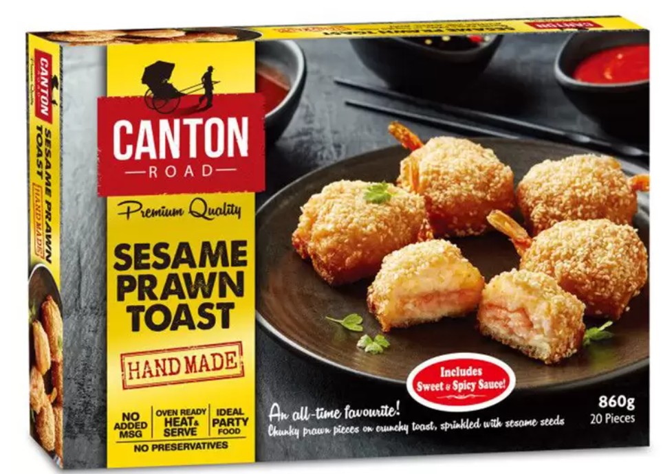 Canton Road Sesame Prawn Toast, 20 pieces (860g)